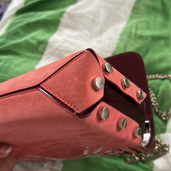 Jimmy choo purse great preloved condition silver chain handle crossbody - Picture 6 of 8